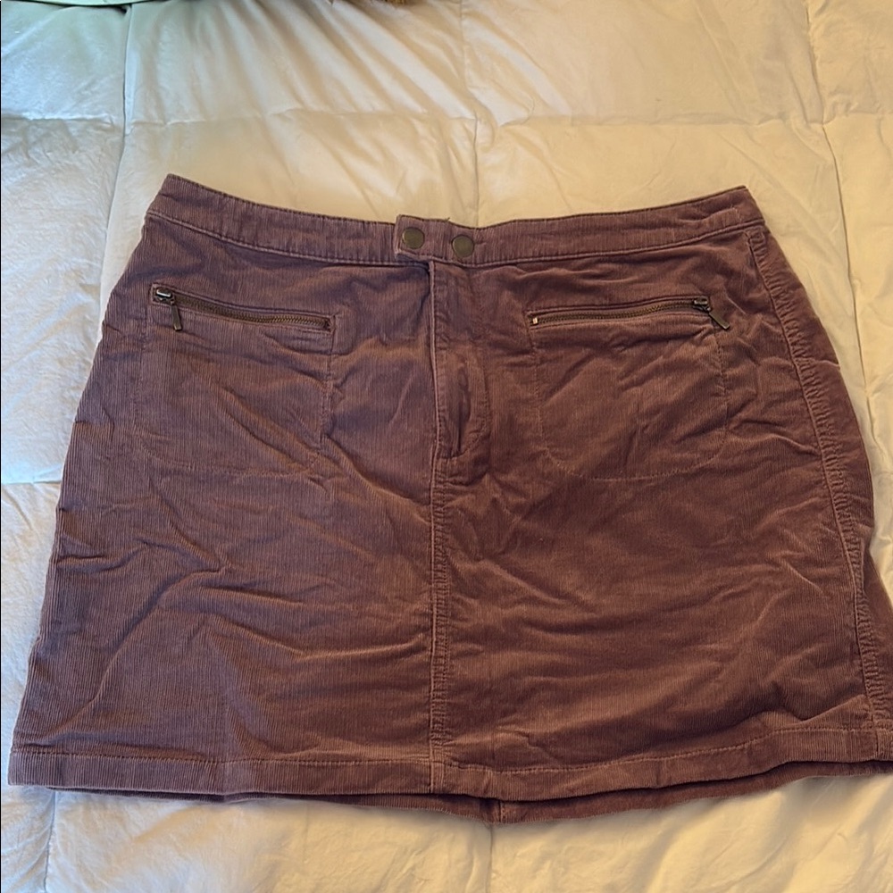 Mossimo Supply Co Purple A-Line Corduroy Mini Skirt